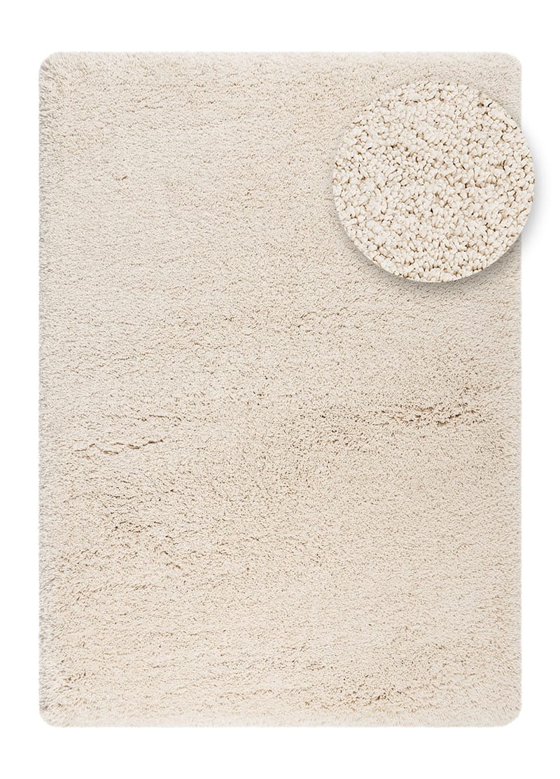 Håndvevd teppe KM Home Sorrento 160x230 Creme - Creme - Tekstiler & tepper - Teppe & matte - Moderne matte - Ryetepper