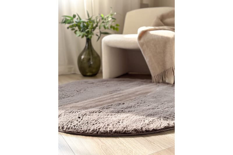 Heaven Ryematte Antrasitt Rund 120 - Antrasitt - Tekstiler & tepper - Teppe & matte - Moderne matte - Ryetepper