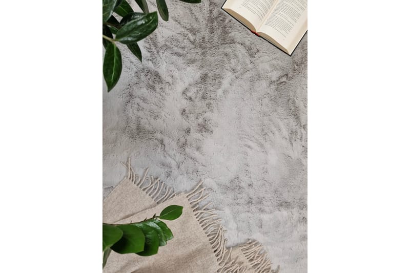 Heaven Ryematte Grå Rund 120 - Grå - Tekstiler & tepper - Teppe & matte - Moderne matte - Ryetepper