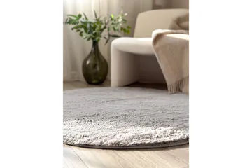 Heaven Ryematte Grå Rund 160 - Grå - Tekstiler & tepper - Teppe & matte - Moderne matte - Ryetepper