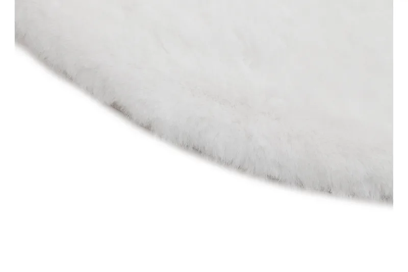 Heaven Ryematte Hvit Rund 160 - Hvit - Tekstiler & tepper - Teppe & matte - Moderne matte - Ryetepper
