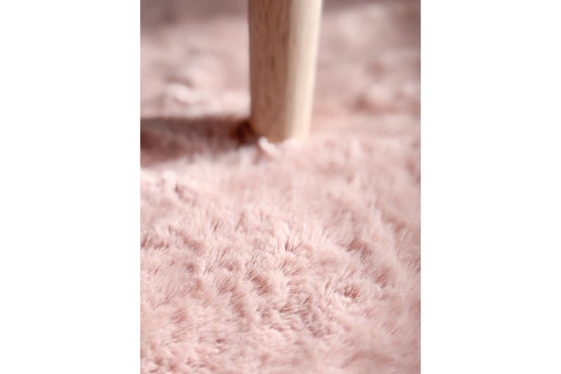 Heaven Ryematte Rosa rund 80 - Rosa - Tekstiler & tepper - Teppe & matte - Moderne matte - Ryetepper