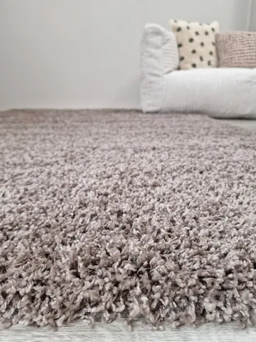 Lounge Ryeteppe 133x190 cm Rektangulær - Lin - Tekstiler & tepper - Teppe & matte - Moderne matte - Ryetepper