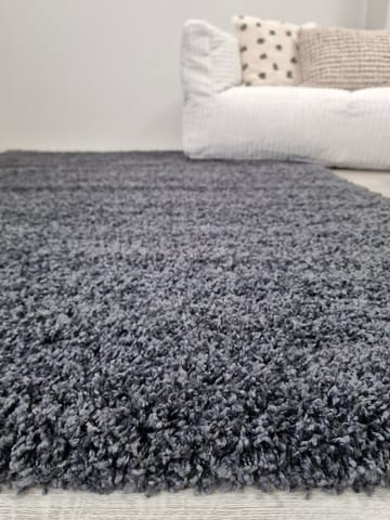 Lounge Ryeteppe 160x230 cm Rektangulær - Grafitt - Tekstiler & tepper - Teppe & matte - Moderne matte - Ryetepper