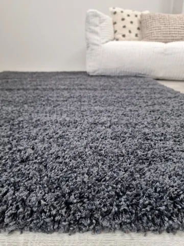 Lounge Ryeteppe 160x230 cm Rektangulær - Grafitt - Tekstiler & tepper - Teppe & matte - Moderne matte - Ryetepper
