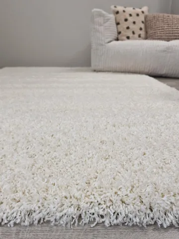 Lounge Ryeteppe 160x230 cm Rektangulær - Hvit - Tekstiler & tepper - Teppe & matte - Moderne matte - Ryetepper