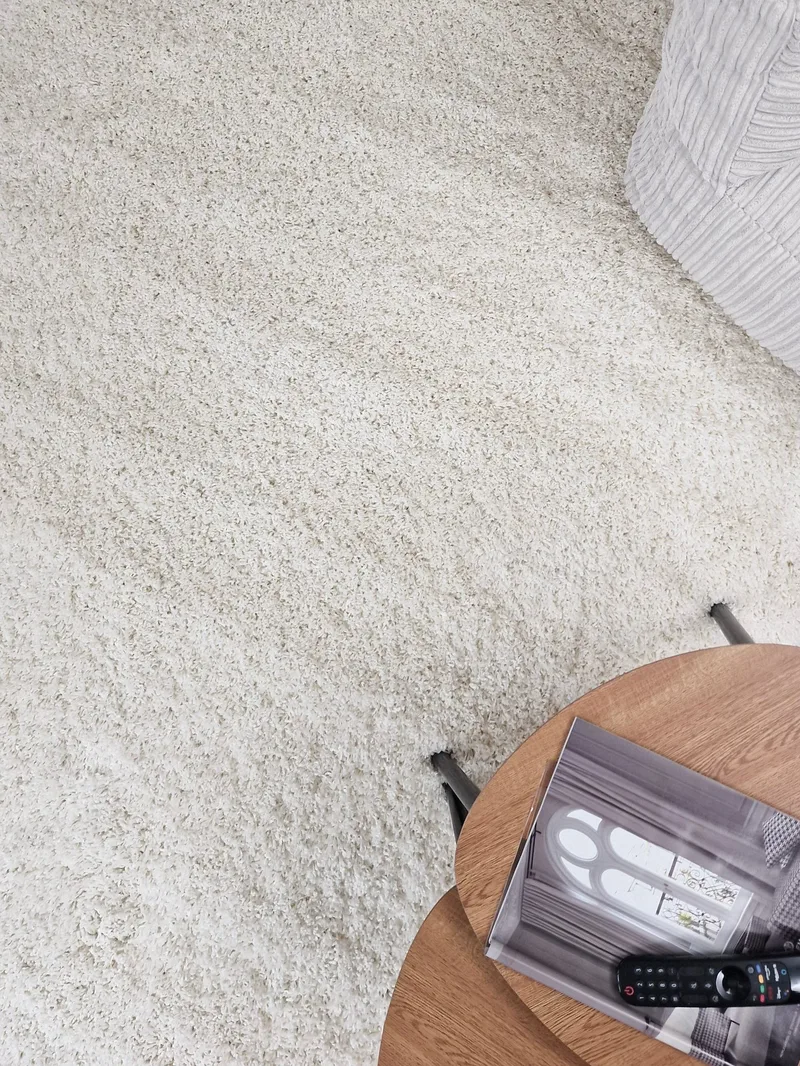 Lounge Ryeteppe 160x230 cm Rektangulær - Hvit - Tekstiler & tepper - Teppe & matte - Moderne matte - Ryetepper