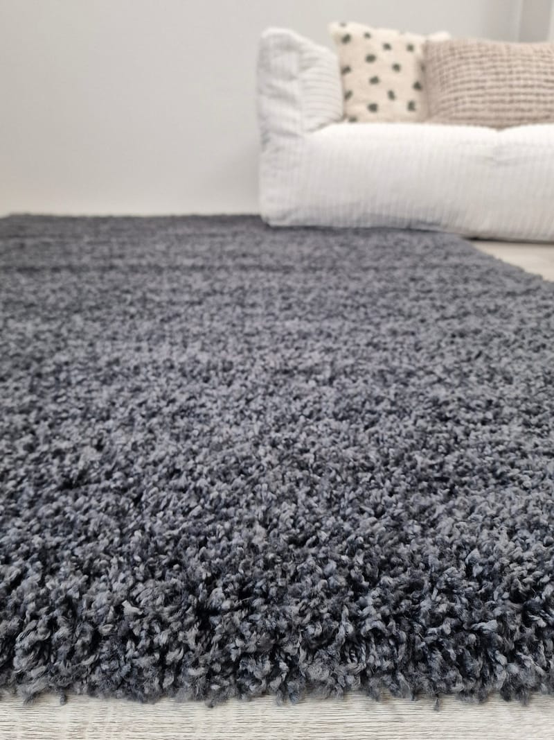 Lounge Ryeteppe 200x290 cm Rektangulær - Grafitt - Tekstiler & tepper - Teppe & matte - Moderne matte - Ryetepper