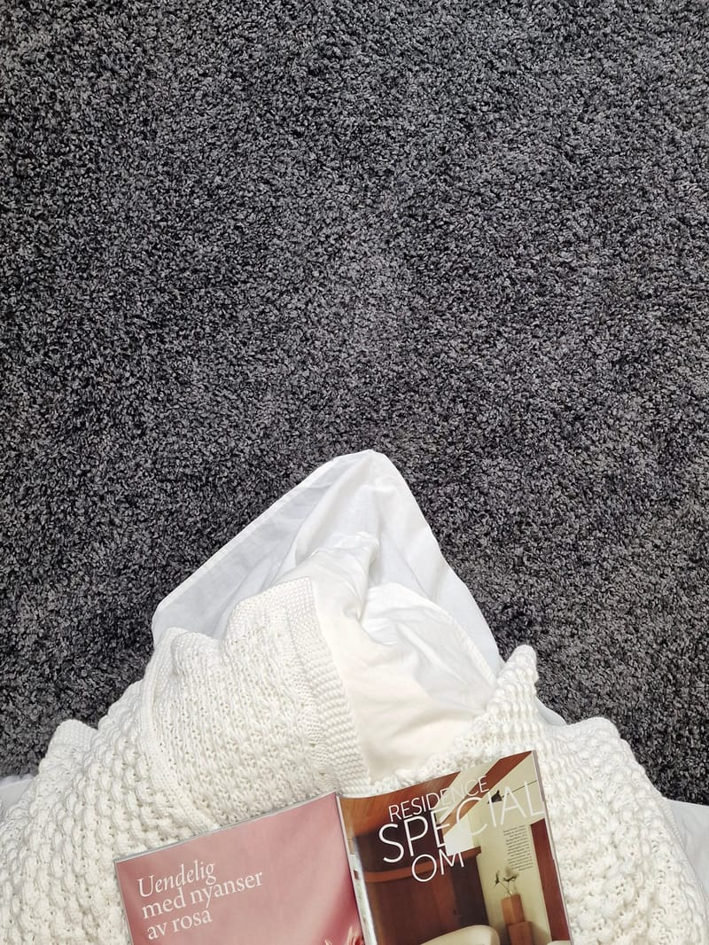 Lounge Ryeteppe 200x290 cm Rektangulær - Grafitt - Tekstiler & tepper - Teppe & matte - Moderne matte - Ryetepper