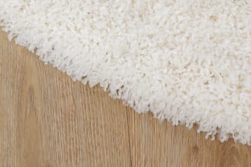 Lounge Ryeteppe 240 cm Rund - Hvit - Tekstiler & tepper - Teppe & matte - Moderne matte - Ryetepper