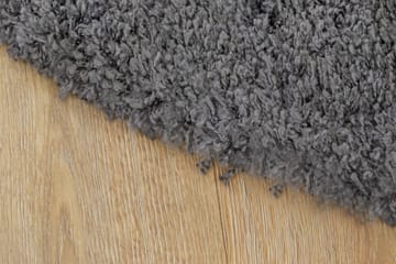 Lounge Ryeteppe Rund 200 cm - Grafitt - Tekstiler & tepper - Teppe & matte - Moderne matte - Ryetepper