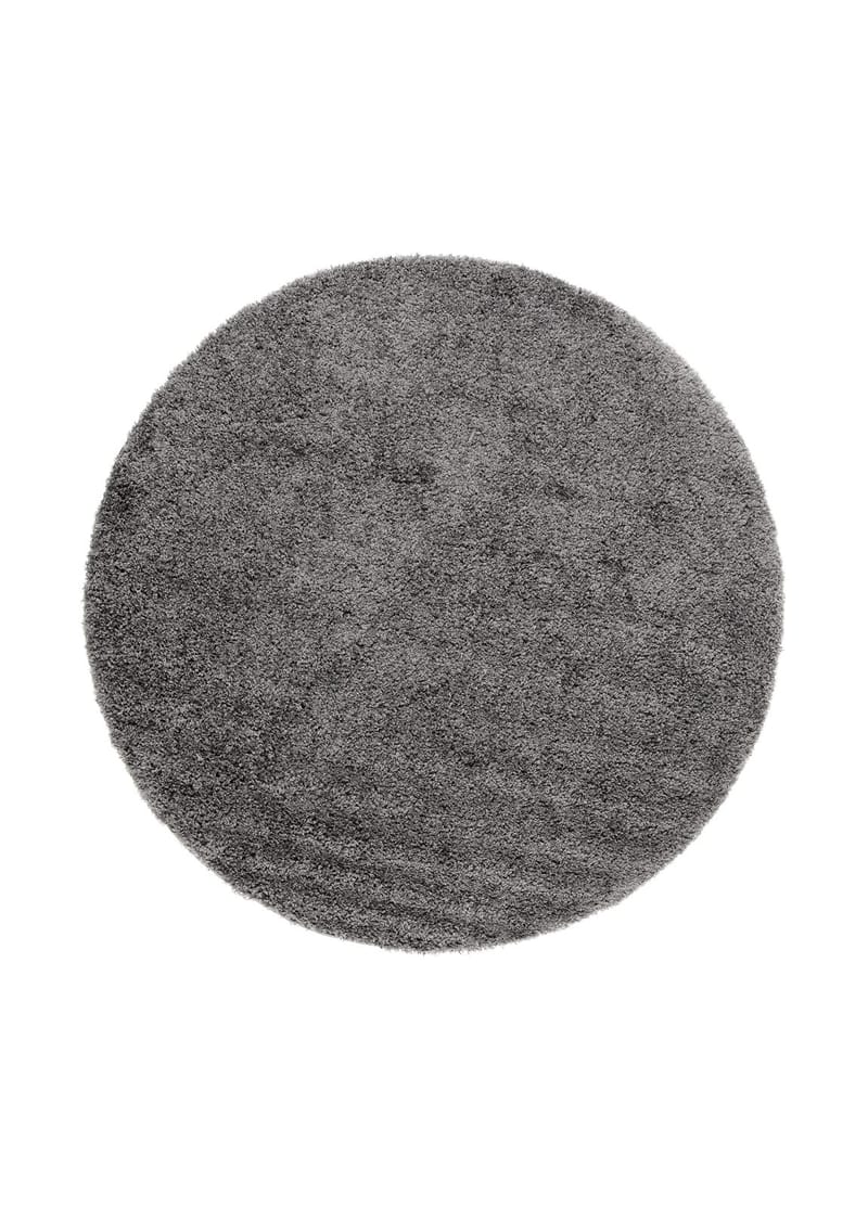 Lounge Ryeteppe Rund 200 cm, Grafitt