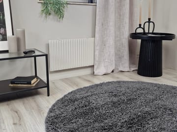 Lounge Ryeteppe Rund 200 cm - Grafitt - Tekstiler & tepper - Teppe & matte - Moderne matte - Ryetepper