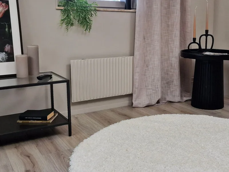 Lounge Ryeteppe Rund 200 cm - Hvit - Tekstiler & tepper - Teppe & matte - Moderne matte - Ryetepper