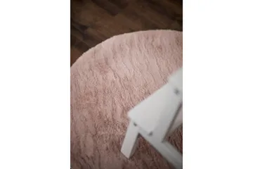 Ryematte Heaven 200 cm Rund - Rosa - Tekstiler & tepper - Teppe & matte - Moderne matte - Ryetepper