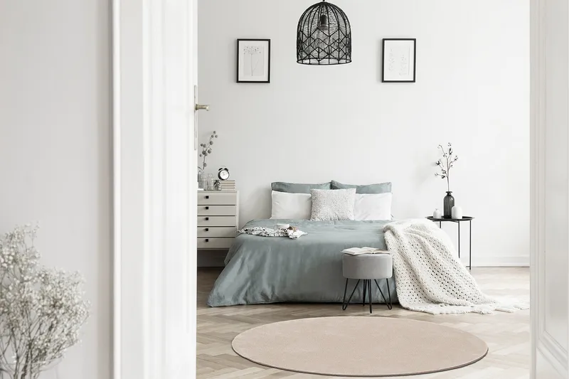 Sheraton Ryematte Rund 120 cm - Creme - Tekstiler & tepper - Teppe & matte - Moderne matte - Ryetepper