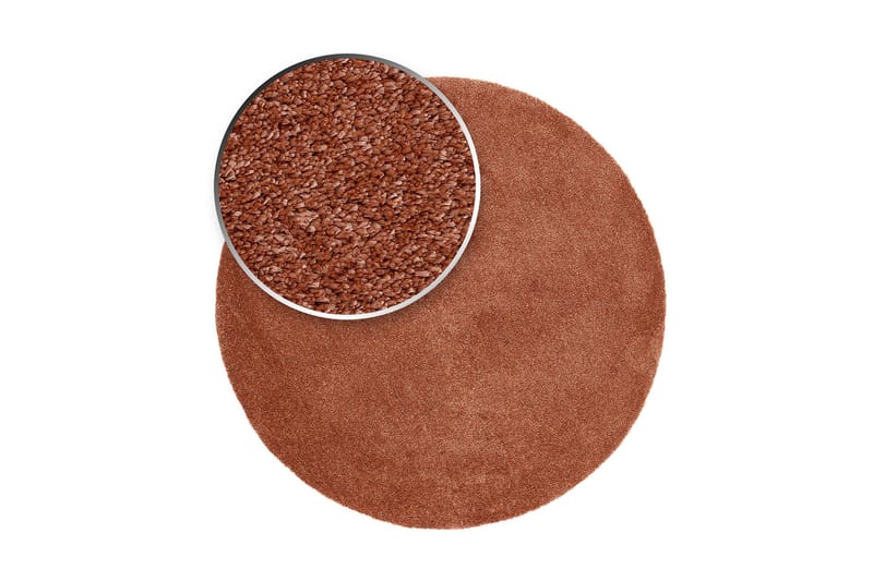Sheraton Ryematte Rund 120 cm - Terracotta - Tekstiler & tepper - Teppe & matte - Moderne matte - Ryetepper