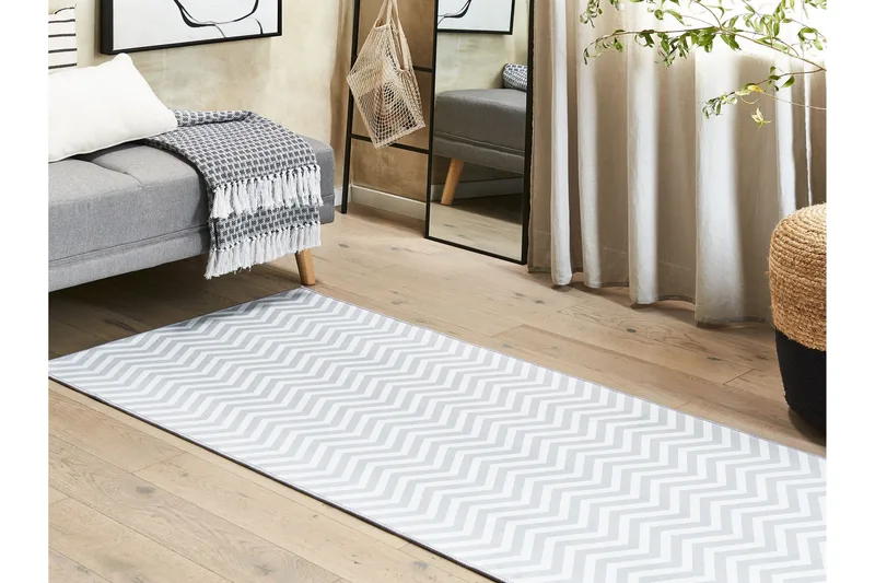 Saikheda Gangmatte 70x200 cm - Svart/hvit - Tekstiler & tepper - Teppe & matte - Moderne matte - Gangmatter