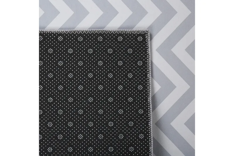 Saikheda Gangmatte 80x200 cm - Svart/hvit - Tekstiler & tepper - Teppe & matte - Moderne matte - Gangmatter