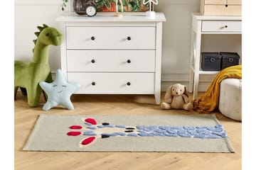 Sakubo Bomullsteppe 80x150 cm - Grå - Tekstiler & tepper - Teppe & matte - Moderne matte - Bomullsmatter