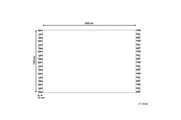 Sanliurfa Ryeteppe 140x200 cm - Beige - Tekstiler & tepper - Teppe & matte - Moderne matte - Ryetepper