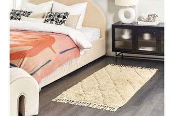 Sanliurfa Ryeteppe 80x150 cm - Beige - Tekstiler & tepper - Teppe & matte - Moderne matte - Ryetepper