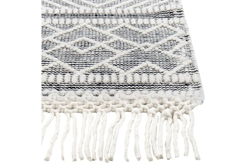 Savuca Ullteppe 160x230 cm - Svart/hvit - Tekstiler & tepper - Teppe & matte - Moderne matte - Ullteppe