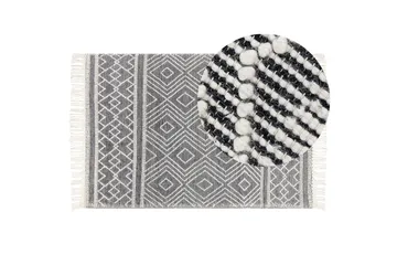 Savuca Ullteppe 160x230 cm - Svart/hvit - Tekstiler & tepper - Teppe & matte - Moderne matte - Ullteppe