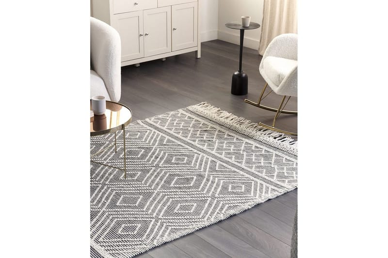Savuca Ullteppe 160x230 cm - Svart/hvit - Tekstiler & tepper - Teppe & matte - Moderne matte - Ullteppe
