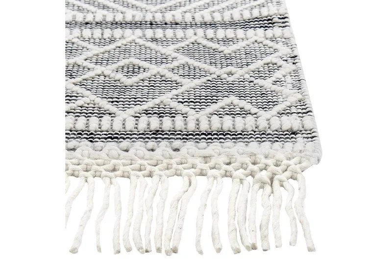 Savuca Ullteppe 160x230 cm - Svart/hvit - Tekstiler & tepper - Teppe & matte - Moderne matte - Ullteppe