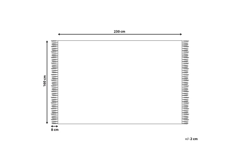 Savur Ullteppe 160x230 cm - Svart/hvit - Tekstiler & tepper - Teppe & matte - Moderne matte - Ullteppe