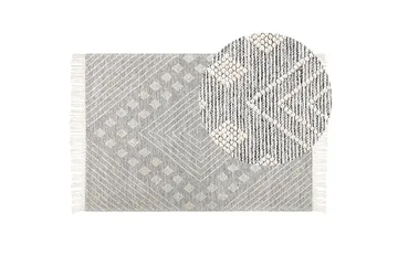 Savur Ullteppe 160x230 cm - Svart/hvit - Tekstiler & tepper - Teppe & matte - Moderne matte - Ullteppe