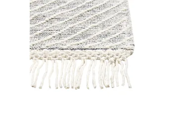 Savur Ullteppe 160x230 cm - Svart/hvit - Tekstiler & tepper - Teppe & matte - Moderne matte - Ullteppe