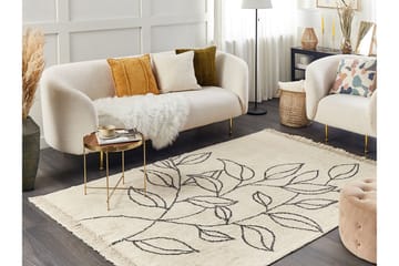 Sazli Bomullsteppe 160x230 cm - Beige - Tekstiler & tepper - Teppe & matte - Moderne matte - Bomullsmatter