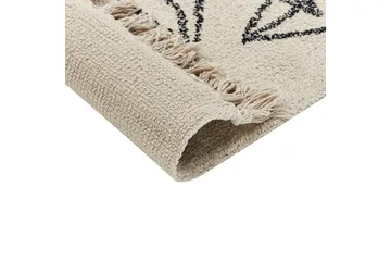 Sazli Bomullsteppe 160x230 cm - Beige - Tekstiler & tepper - Teppe & matte - Moderne matte - Bomullsmatter