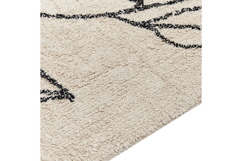 Sazli Bomullsteppe 80x150 cm - Beige - Tekstiler & tepper - Teppe & matte - Moderne matte - Bomullsmatter