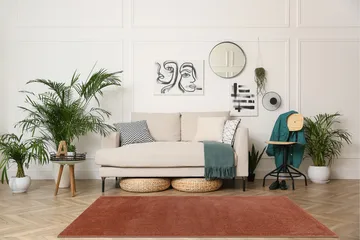 Sheraton Ryematte Rektangulær 140x200 cm - Terracotta - Tekstiler & tepper - Teppe & matte - Moderne matte - Ryetepper