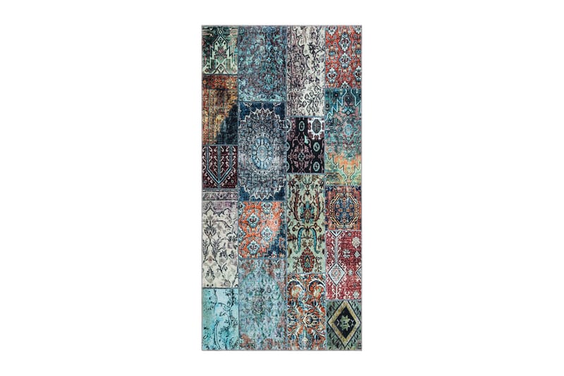 Shiraz Wiltonteppe 80x200 cm Oval - Flerfarget - Tekstiler & tepper - Teppe & matte - Moderne matte - Friezematte