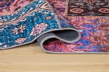 Shiraz Wiltonteppe 80x200 cm Oval - Lilla - Tekstiler & tepper - Teppe & matte - Moderne matte - Friezematte