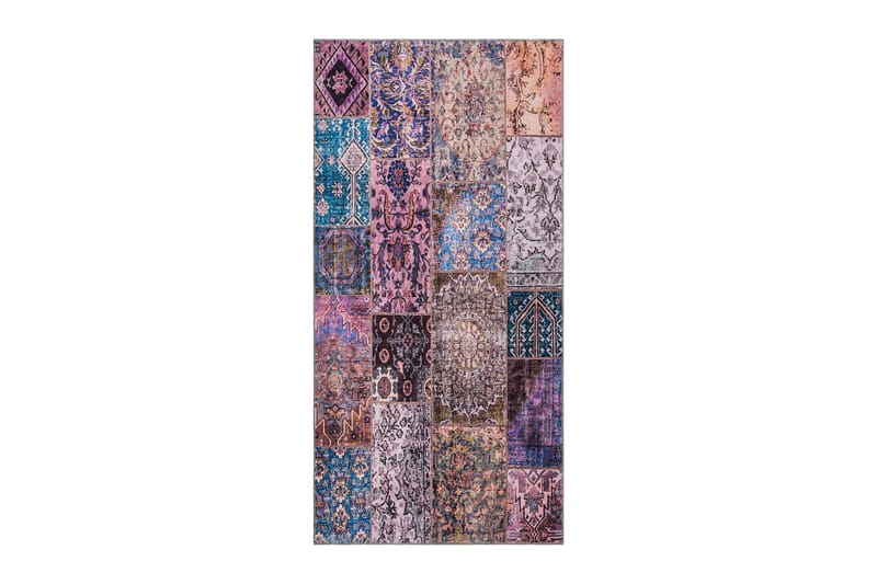 Shiraz Wiltonteppe 80x200 cm Oval - Lilla - Tekstiler & tepper - Teppe & matte - Moderne matte - Friezematte