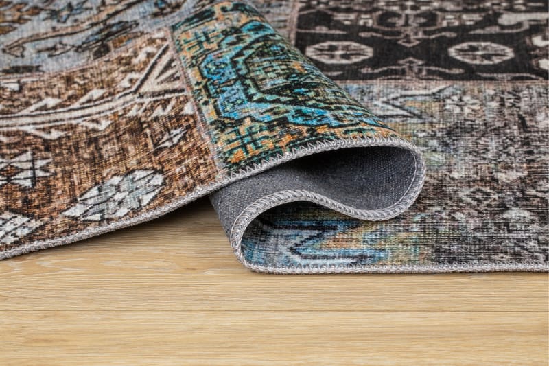 Shiraz Wiltonteppe 80x200 cm Oval - Natur - Tekstiler & tepper - Teppe & matte - Moderne matte - Friezematte