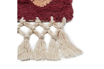 Siirt Bomullsteppe 140x200 cm - Rød - Tekstiler & tepper - Teppe & matte - Moderne matte - Bomullsmatter