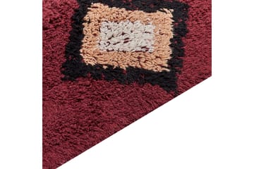 Siirt Bomullsteppe 140x200 cm - Rød - Tekstiler & tepper - Teppe & matte - Moderne matte - Bomullsmatter
