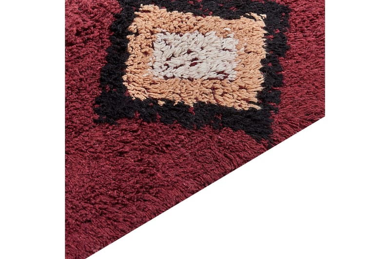 Siirt Bomullsteppe 140x200 cm - Rød - Tekstiler & tepper - Teppe & matte - Moderne matte - Bomullsmatter
