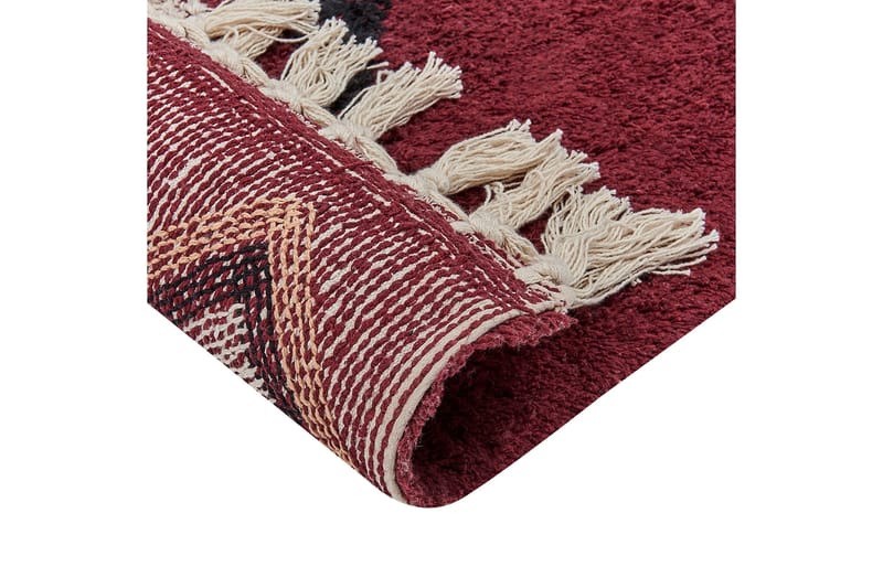 Siirt Bomullsteppe 160x230 cm - Rød - Tekstiler & tepper - Teppe & matte - Moderne matte - Bomullsmatter