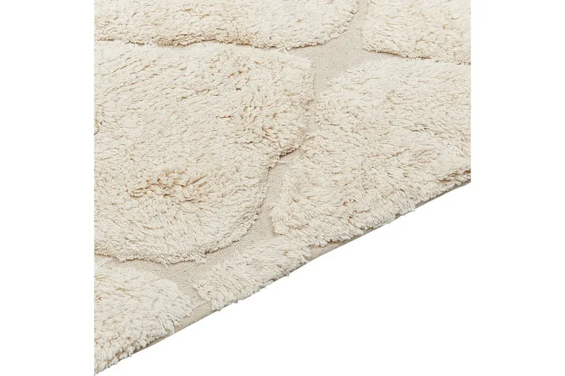 Silchar Bomullsteppe 140x200 cm - Beige - Tekstiler & tepper - Teppe & matte - Moderne matte - Bomullsmatter