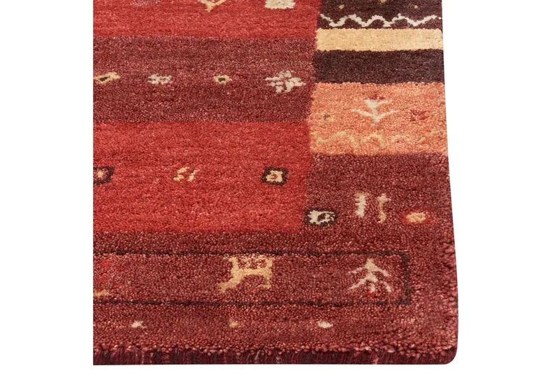 Sinanli Ryeteppe 140x200 cm - Rød - Tekstiler & tepper - Teppe & matte - Moderne matte - Ryetepper