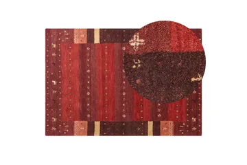 Sinanli Ryeteppe 140x200 cm - Rød - Tekstiler & tepper - Teppe & matte - Moderne matte - Ryetepper