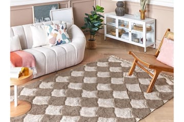 Sinop Bomullsteppe 140x200 cm - Brun - Tekstiler & tepper - Teppe & matte - Moderne matte - Bomullsmatter