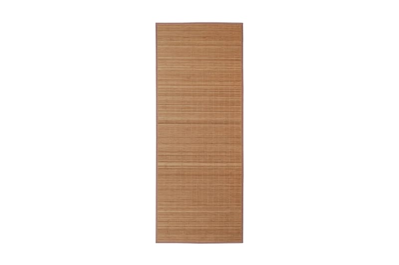 Brunt Kvadrat Bambus Teppe 80 x 300 cm - Brun - Jutematter & hampematter - Sisaltepper